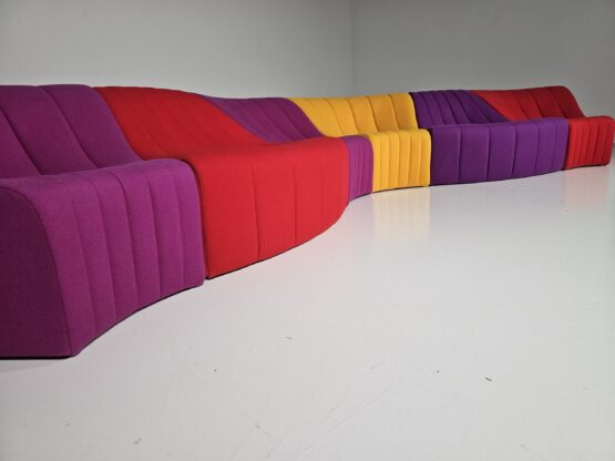 Kwok Hoi Chan multi color 'Chromatic' modular sofa for Steiner, 1970s - Image 7
