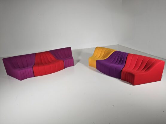Kwok Hoi Chan multi color 'Chromatic' modular sofa for Steiner, 1970s - Image 4