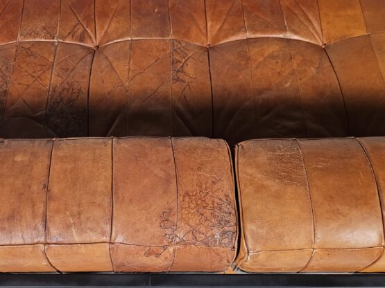 De Sede DS-80 daybed in patchwork cognac leather, 1970s - Image 9