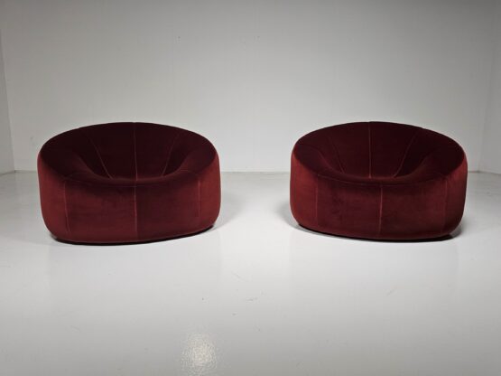 Pair of Pumpkin lounge chairs by Pierre Paulin for Ligne Roset, France