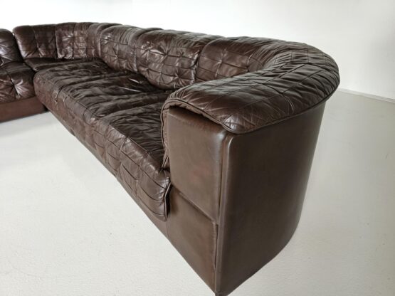 De Sede DS-11 5-seater sofa in brown leather, 1970s - Image 10
