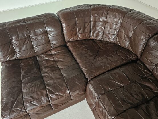 De Sede DS-11 5-seater sofa in brown leather, 1970s - Image 9