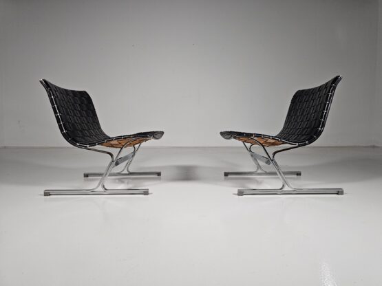 Luar lounge chairs by Ross Littell for ICF de Padova, 1960s - Image 6
