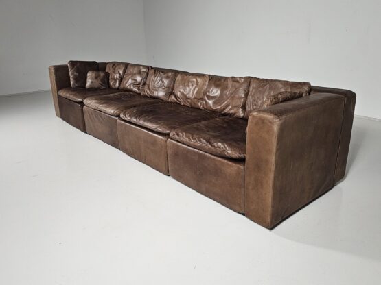 COR Sofa in brown leather by Team Form Ag for COR Furniture, Germany, 1970s - Image 3
