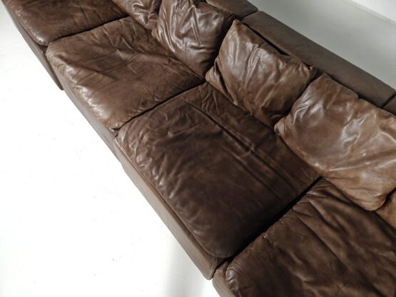 COR Sofa in brown leather by Team Form Ag for COR Furniture, Germany, 1970s - Image 6
