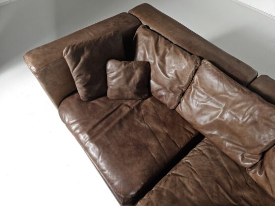 COR Sofa in brown leather by Team Form Ag for COR Furniture, Germany, 1970s - Image 5