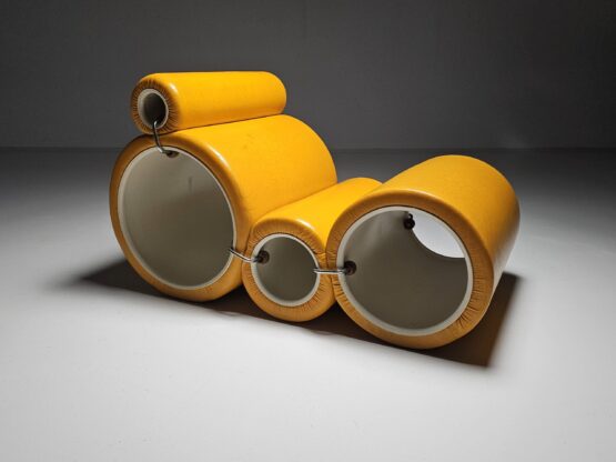 Early edition 'Tube Chair' designed by by Joe Colombo for Flexform, 1960s - Image 4