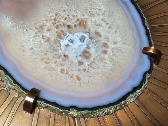 Copper and Agate stone Coffee Table by Felix de Boussy, for Studio Belgali - Image 9