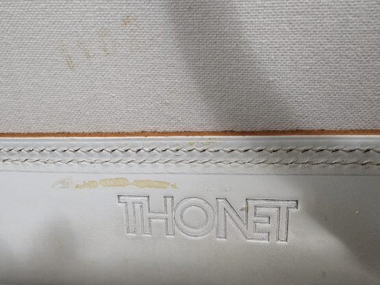 Set of 6 Mies van der Rohe MR10 white cantilever dining chairs for Thonet, 1980s - Image 11