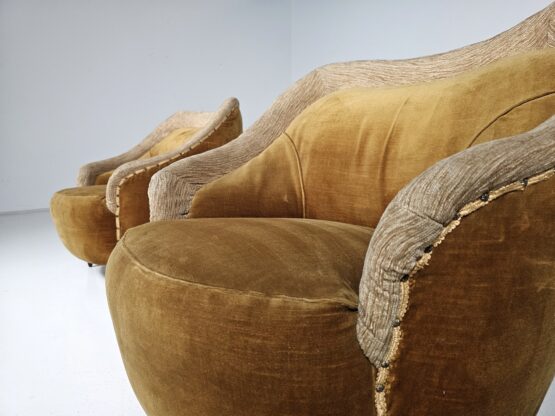 Gio Ponti style Italian Armchairs