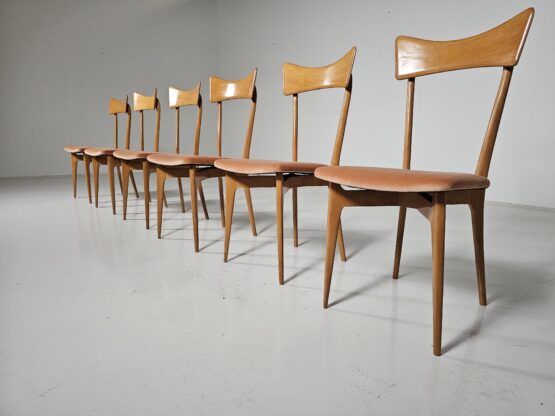 Dining chairs Ico and Luisa Parisi for Ariberto Colombo