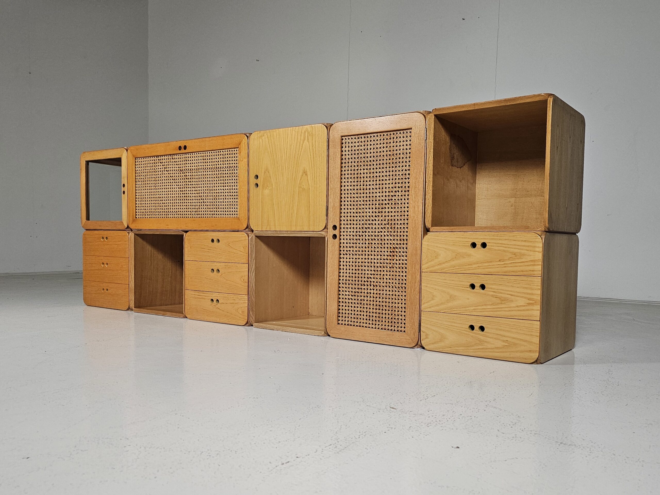 Modular "Samara" storage wall unit by Derk Jan de Vries