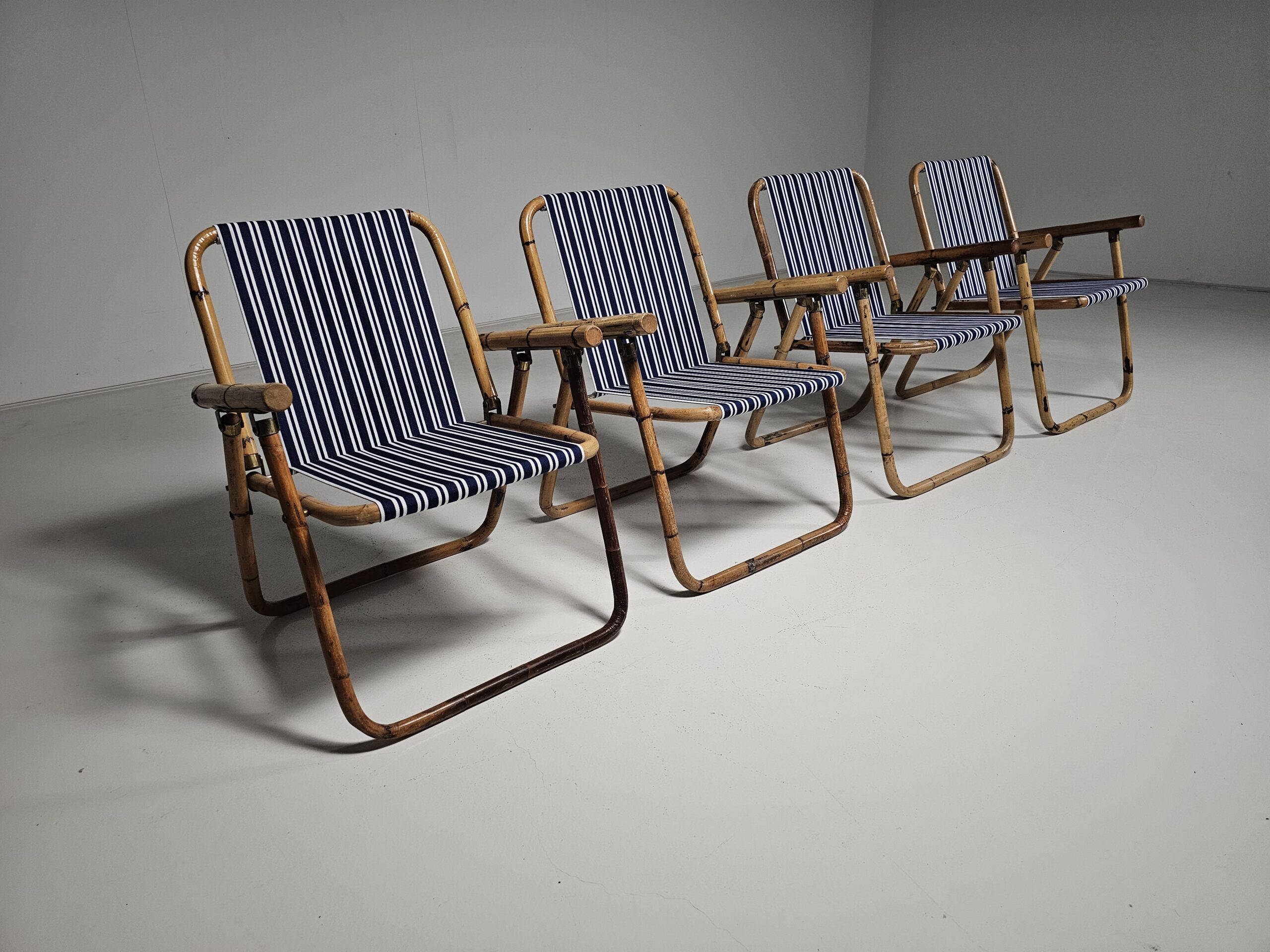 Vintage Bamboo folding chairs