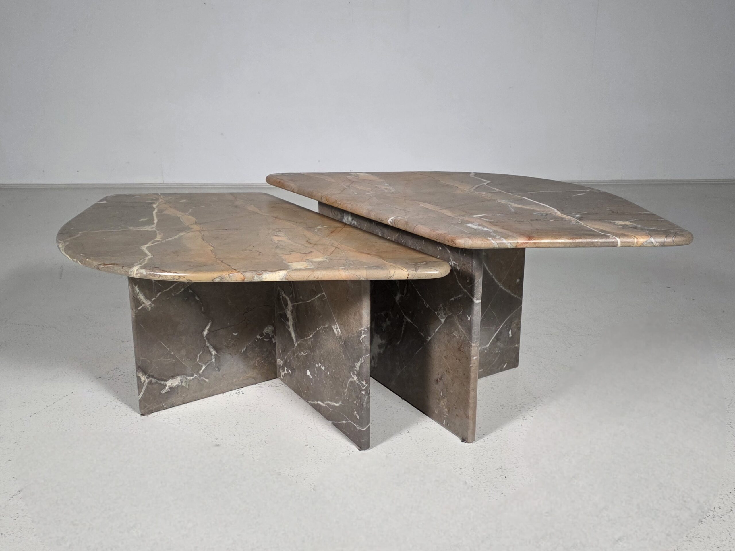 Breccia Marble Italian Coffee Tables,